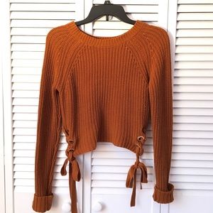 GUESS Kalene Lace Up Sweater